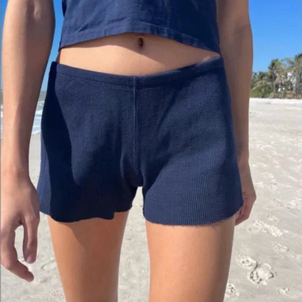 Brandy Melville Emery thermal waffle sweatshorts